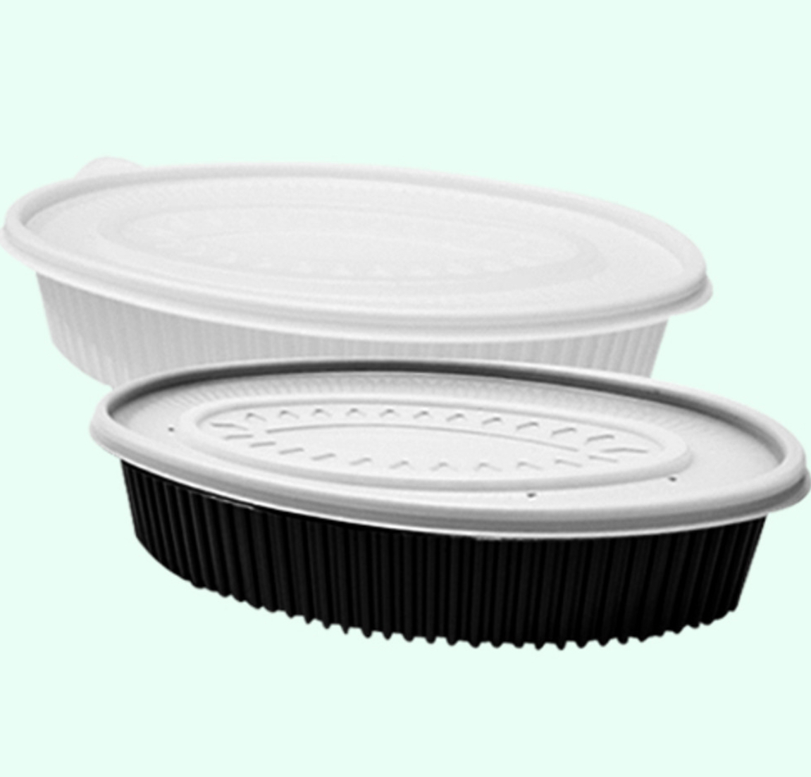 Oval steamer small 100p set Disposable packaging