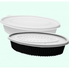 Oval steamer small 100p set Disposable packaging