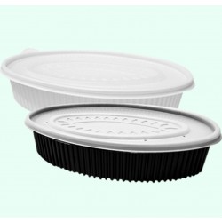 Oval steamer small 100p set Disposable packaging