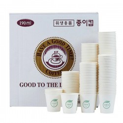 Eco-friendly Paper Cup 6.5 ounces 190 g 50p x 20 lines Yongho Industrial