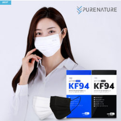 KF94 dental mask domestic dental type easy to breathe disposable mask large individual packaging 30 sheets Pure Nature Black