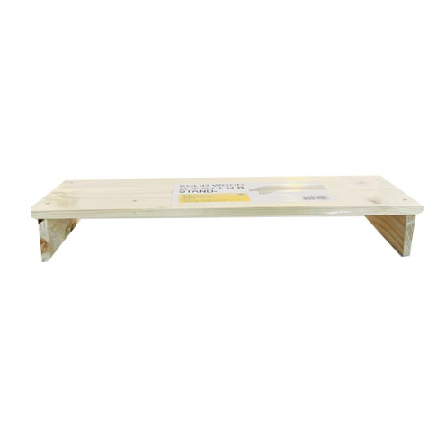 Wood monitor stand