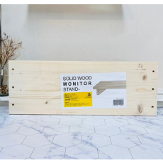 Wood monitor stand