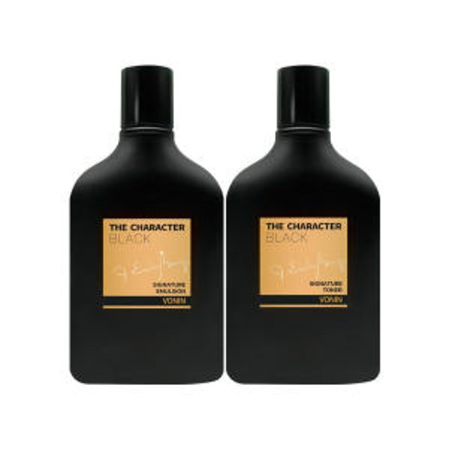 Bonin Men's Cosmetics The Character Black Signature Toner + Emulsion