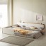 Dbay LED Storage Low-rise Family Bed SS+Q Independent Mat > Furniture/DIY