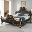 SL Gallery King Size Bed Black Gold Luxury Antique Eddy K> Furniture/DIY