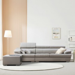 Flex Headrest Natural Leather Sofa DF916003> Furniture/DIY