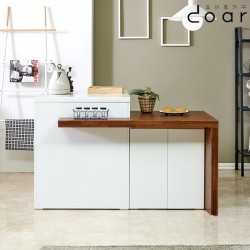 Doir Artificial Marble Irish Table A Cooking Table 1 White 1200>Furniture/DIY