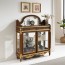 Wooden Console Antique Gold Glass Cabinet Retro Millium Glass > Furniture/DIY