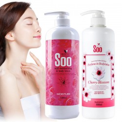 Clean Beauty Perfume Body Lotion 1000ml 1+1 / Total 2000ml High Moisture Capacity > Health and Beauty