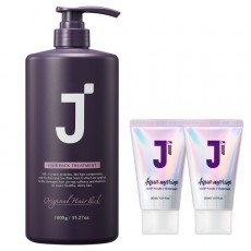 J Soop Hair Pack Treatment 1000ml + Aquamarine 30ml 2p > Health and Beauty