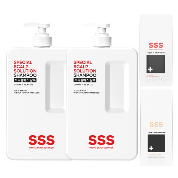Slightly acidic hair loss relief shampoo 1350ml + 1350ml + 100ml > Health and beauty