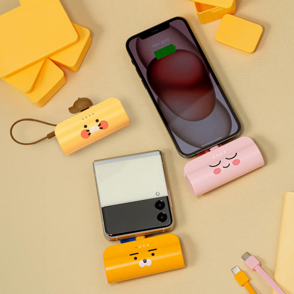 Kakao Friends Hipster Docking Type Auxiliary Battery 5,000 mAh (C Type / 8 pins)