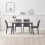 East and West Household Empty Meister Easy Care Ceramic Table Set for 4 People 6 People (With Chair)