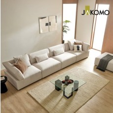 Diori Module 6 Person Zenweave Fabric Sofa+Stool