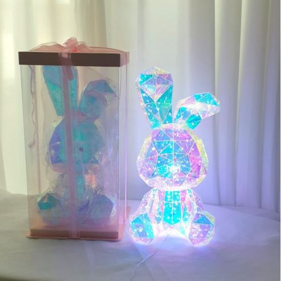 mood lamp feeding lamp rabbit LED hologram interior lighting sleeping lamp bedroom mood lamp