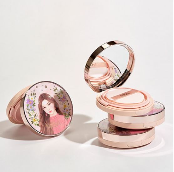 Miba Wang Cushion Season 2 Large Capacity 25 g Original Product + 25 g Refill x 2p Set, No. 21 Bright Skin, 1 Set