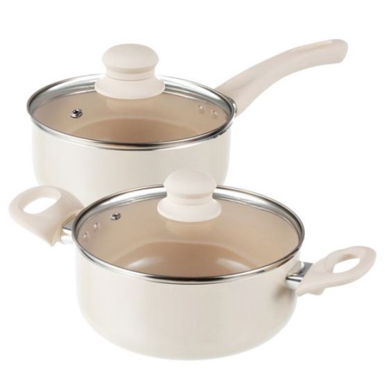 Exploration Ceramic Coated Pot Set of 2 (Induction Available)