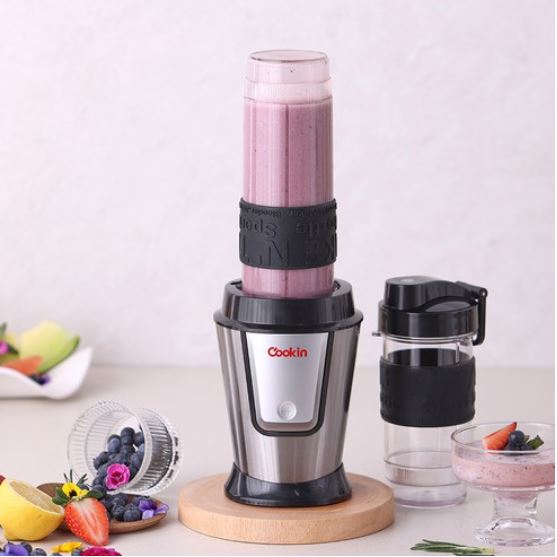 Kitchen Flower Cookin Tritan High-Speed Power Blender Silver
