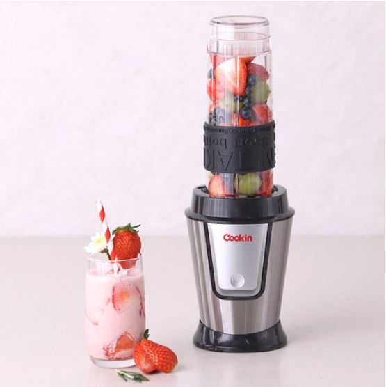 Kitchen Flower Cookin Tritan High-Speed Power Blender Silver