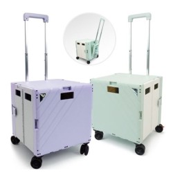 Lala Flexible Premier 360 Degrees 4 Wheels Foldable Cart, Lavender X Gray, 1 ea