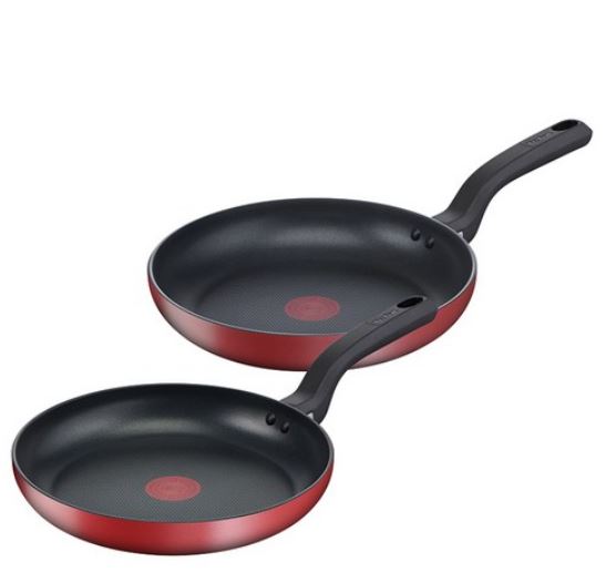 Tefal Induction Red Delight Frying Pan Set of 2