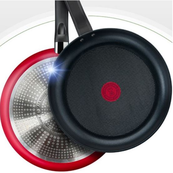 Tefal Induction Red Delight Frying Pan Set of 2