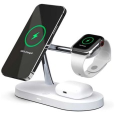 Manreb 3-in-1 + 1 Apple Watch iPhone Maxafe Wireless Charger Cradle