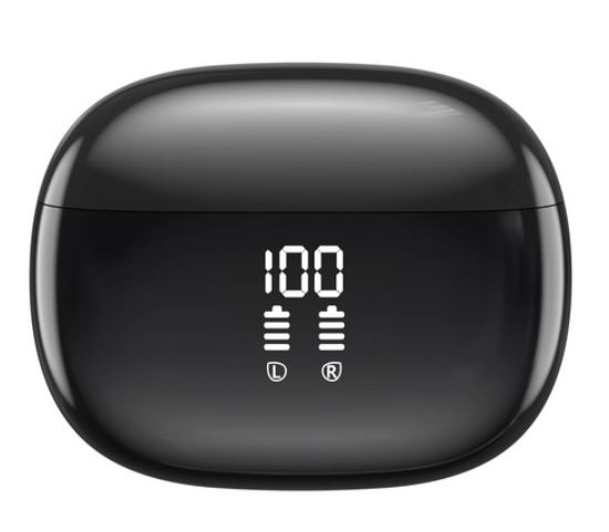 KONLI Noise Cancelling Kernel-Type Wireless Bluetooth Earphones Waterproof Black