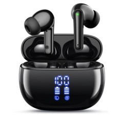 KONLI Noise Cancelling Kernel-Type Wireless Bluetooth Earphones Waterproof Black