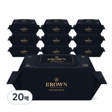 Brown VIP Gold Blue Baby Wet Tissue Cap Type 80 Sheets, 70 Sheets, 20 Packs