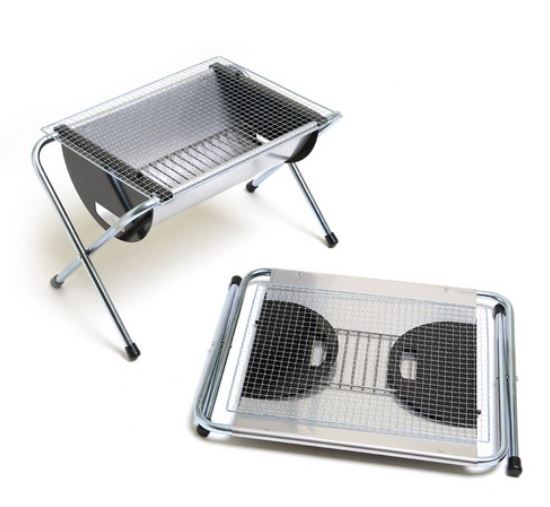 Rice Camping X-Grill Foldable Furnace Firewood Charcoal Barbecue Grill