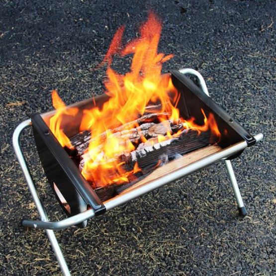 Rice Camping X-Grill Foldable Furnace Firewood Charcoal Barbecue Grill