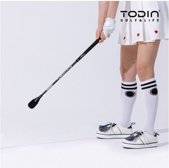 Tudin Golf Real Strike Sense Perfect Swing Trainer Distance Enhancement Position Correction Swing Trainer, Black General Grip, 1