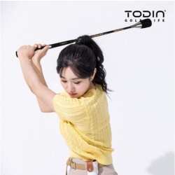 Tudin Golf Real Strike Sense Perfect Swing Trainer Distance Enhancement Position Correction Swing Trainer, Black General Grip, 1