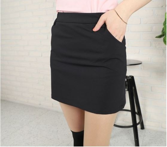 Women's summer back pleats currot golf skirt skirt