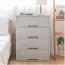 Comet 4 Tier Rattan Drawer Wide 600