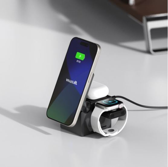 ValueM Cube 3-in-1 Maxafe Fast Wireless Charger