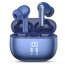 KONLI Noise Cancelling Kernel-Type Wireless Bluetooth Earphones Waterproof Blue